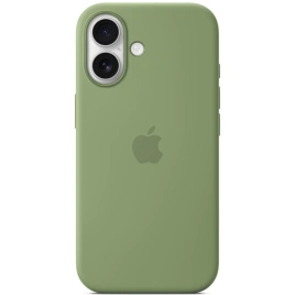 Чехол Apple Silicone Case with MagSafe для iPhone 17 Light Moss