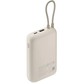Внешний аккумулятор Xiaomi Power Bank 10000mAh (Integrated Cable) Tan