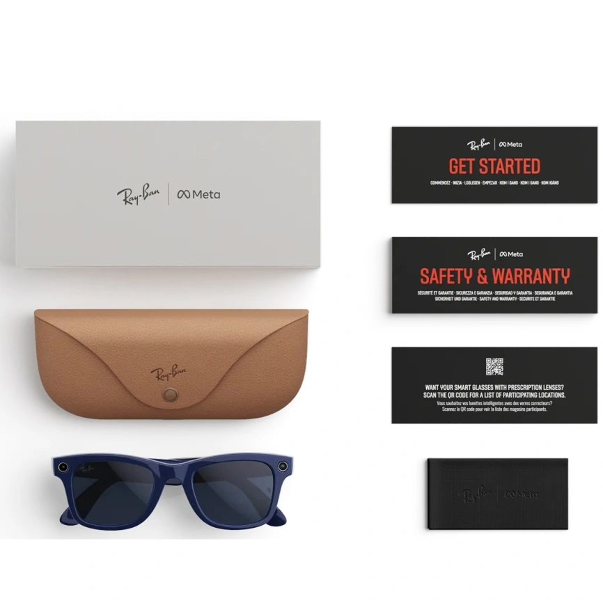 Умные очки Ray-Ban Wayfarer (Gen 2) Shiny Cosmic Blue/Transitions (RW4012) L Sapphire фото 4