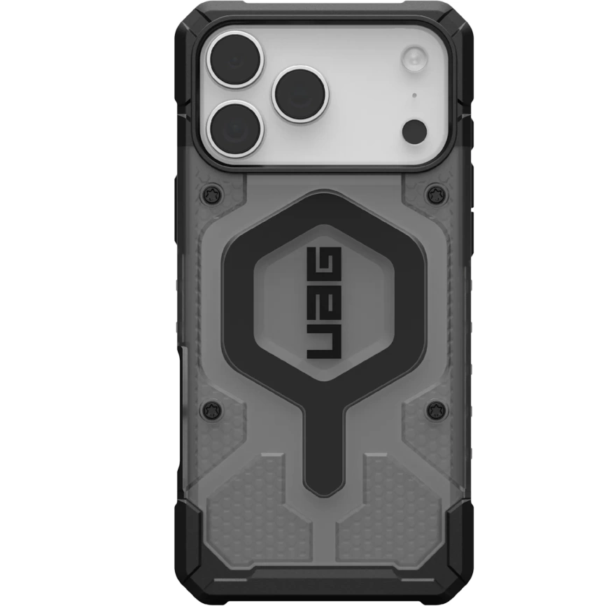 Чехол UAG MagSafe Pathfinder Clear для iPhone 17 Pro Ash/Black фото 1