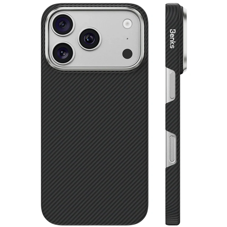 Чехол Benks ArmorAir 600D С1 Case Kevlar для iPhone 18 Pro Max Black (C.K.FL.AP.BK.A073) фото 1