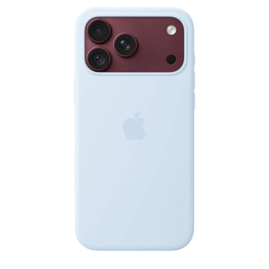 Чехол Apple Silicone Case with MagSafe для iPhone 18 Pro Crisp Blue (MK8W4) фото 2