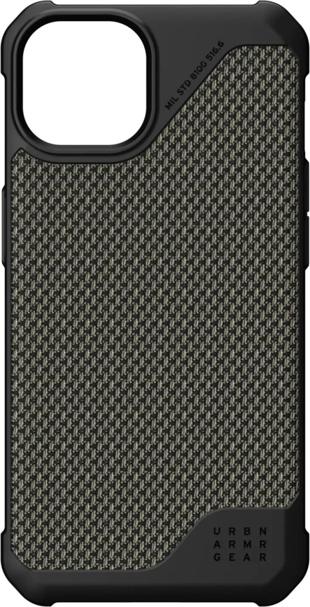 Чехол UAG Metropolis LT для iPhone 13 (11317O113972) Kevlar Olive фото 1