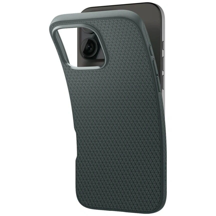 Чехол Spigen Liquid Air для iPhone 16 Pro Max (ACS07990) Abyss Green фото 7
