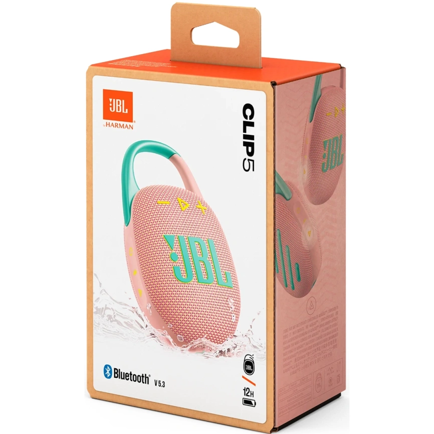 Портативная колонка JBL Clip 5 Pink фото 7