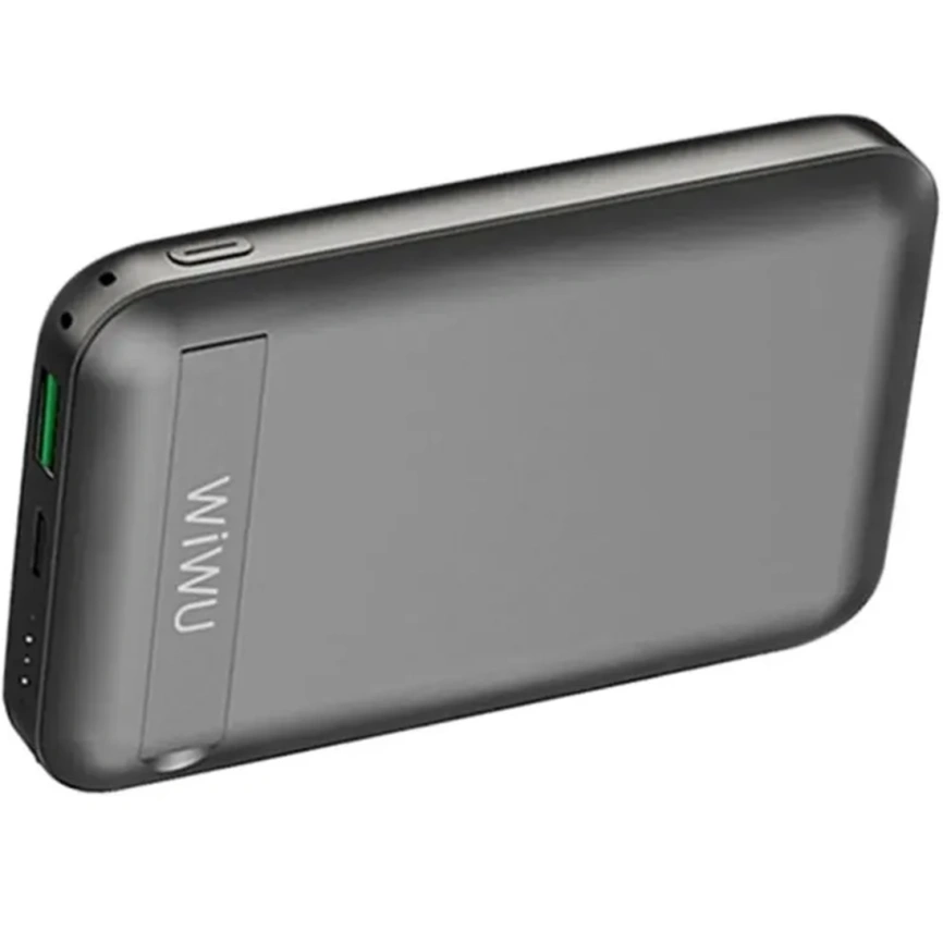 Внешний аккумулятор WiWU Snap Cube Magsafe Wireless Charge SC 10000 mAh Black фото 3