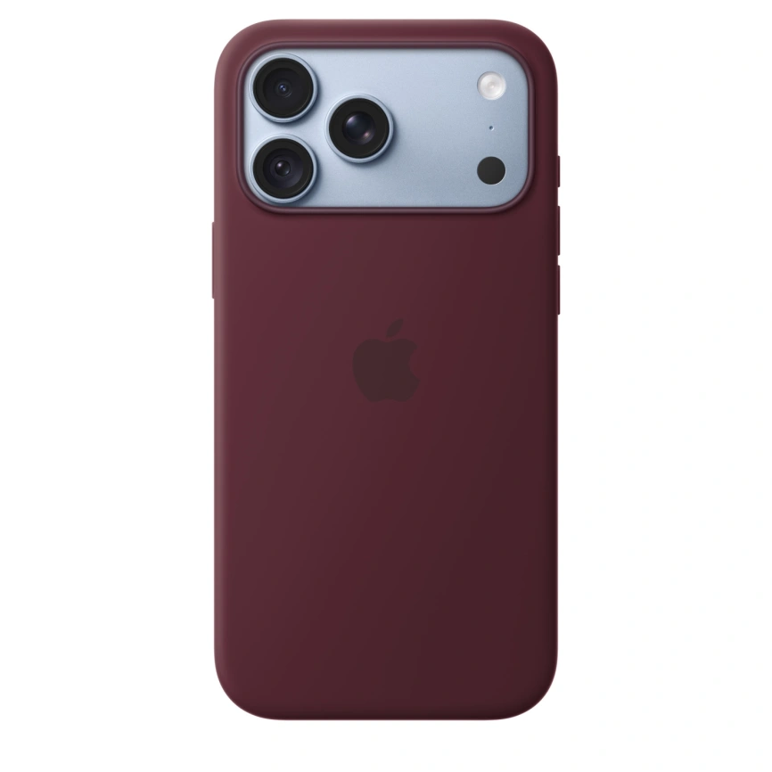 Чехол Apple Silicone Case with MagSafe для iPhone 18 Pro Max Burgundy (MK914) фото 3