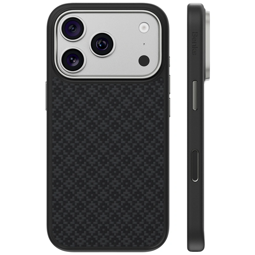 Чехол Benks ArmorGrid Pro Case Kevlar для iPhone 18 Pro Max Black (C.K.FL.AP.BK.B073) фото 1
