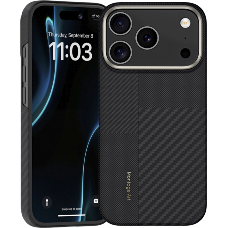 Чехол Benks Montage ArmorAir Case built with Kevlar для iPhone 17 Pro Max Black фото 1