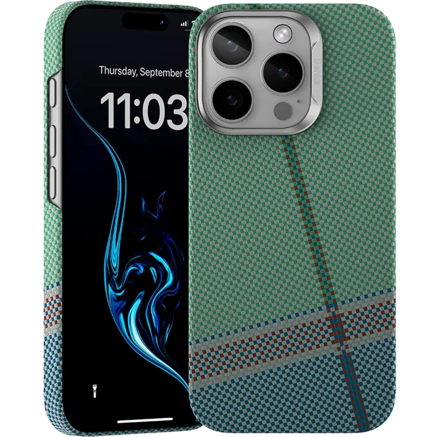 Чехол Benks Case built with Kevlar для iPhone 16 Pro Passion Green фото 5