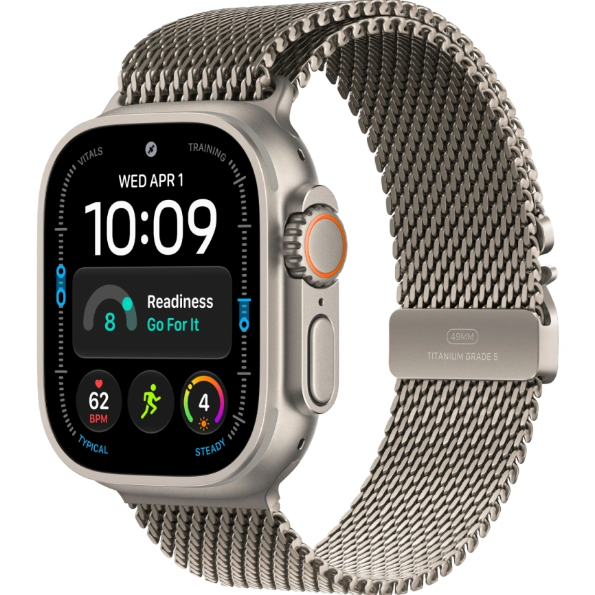 Смарт-часы Apple Watch Ultra 4 (2026) 49mm Natural Titanium Case with Natural Titanium Milanese Loop M фото 1