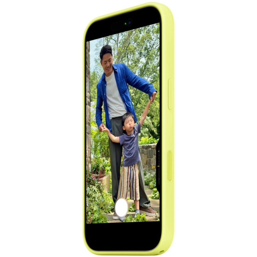 Чехол Apple Silicone Case with MagSafe для iPhone 17 Neon Yellow фото 6