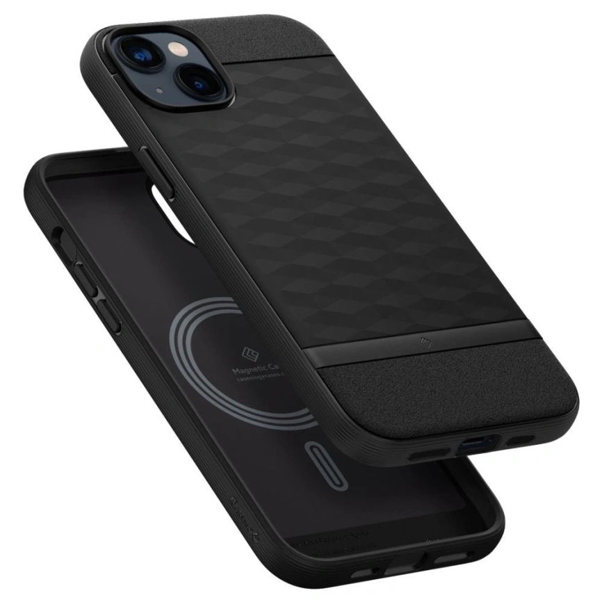 Чехол Spigen Caseology Parallax Mag для iPhone 14 (ACS05074) Matte Black фото 7