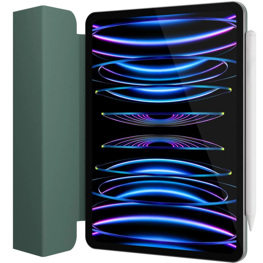 Чехол Gurdini Smart Magnet Series для iPad Pro 11 (2020/2021/2022) Dark Green фото 4