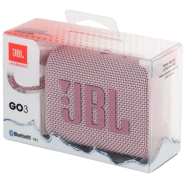 Портативная колонка JBL GO 3 Pink фото 9